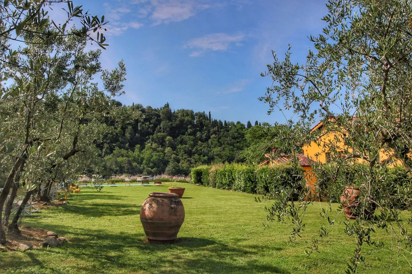 Podere Pulicciano Pozzo-Tuinen zomer