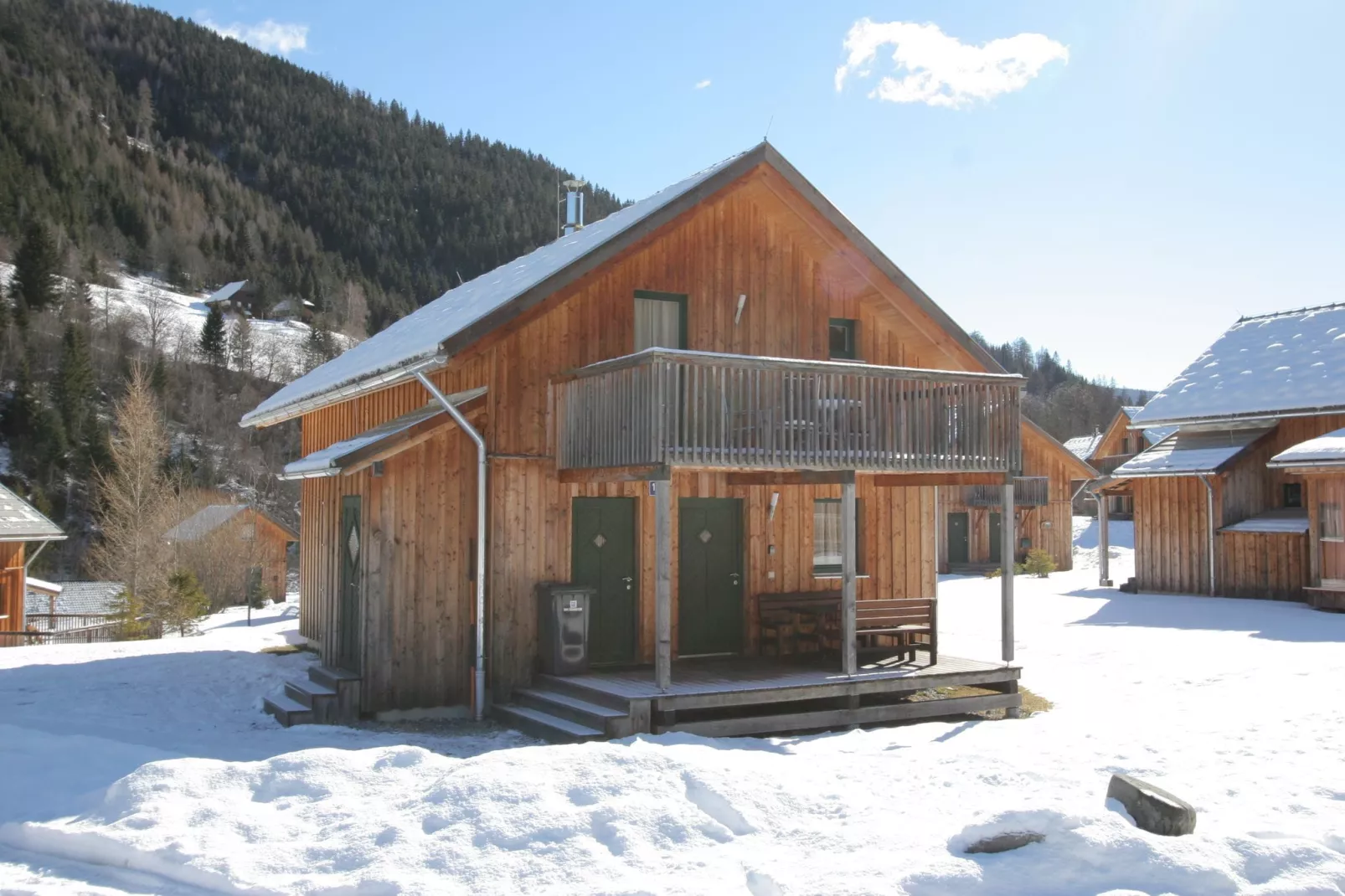 Groot chalet in Steiermark met sauna-Exterieur winter