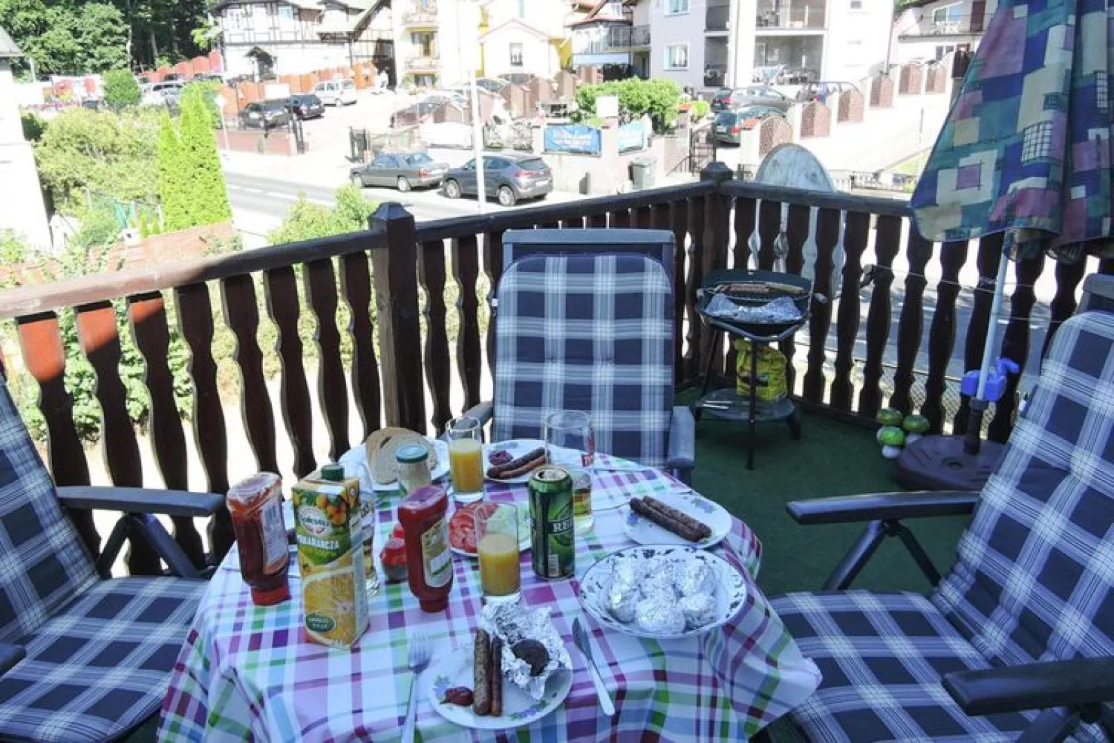 Yellow Submarine Appartment in Misdroy-Terrasbalkon