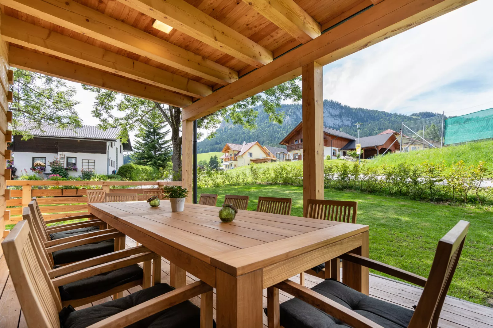 Holzchalet Tauplitz-Terrasbalkon