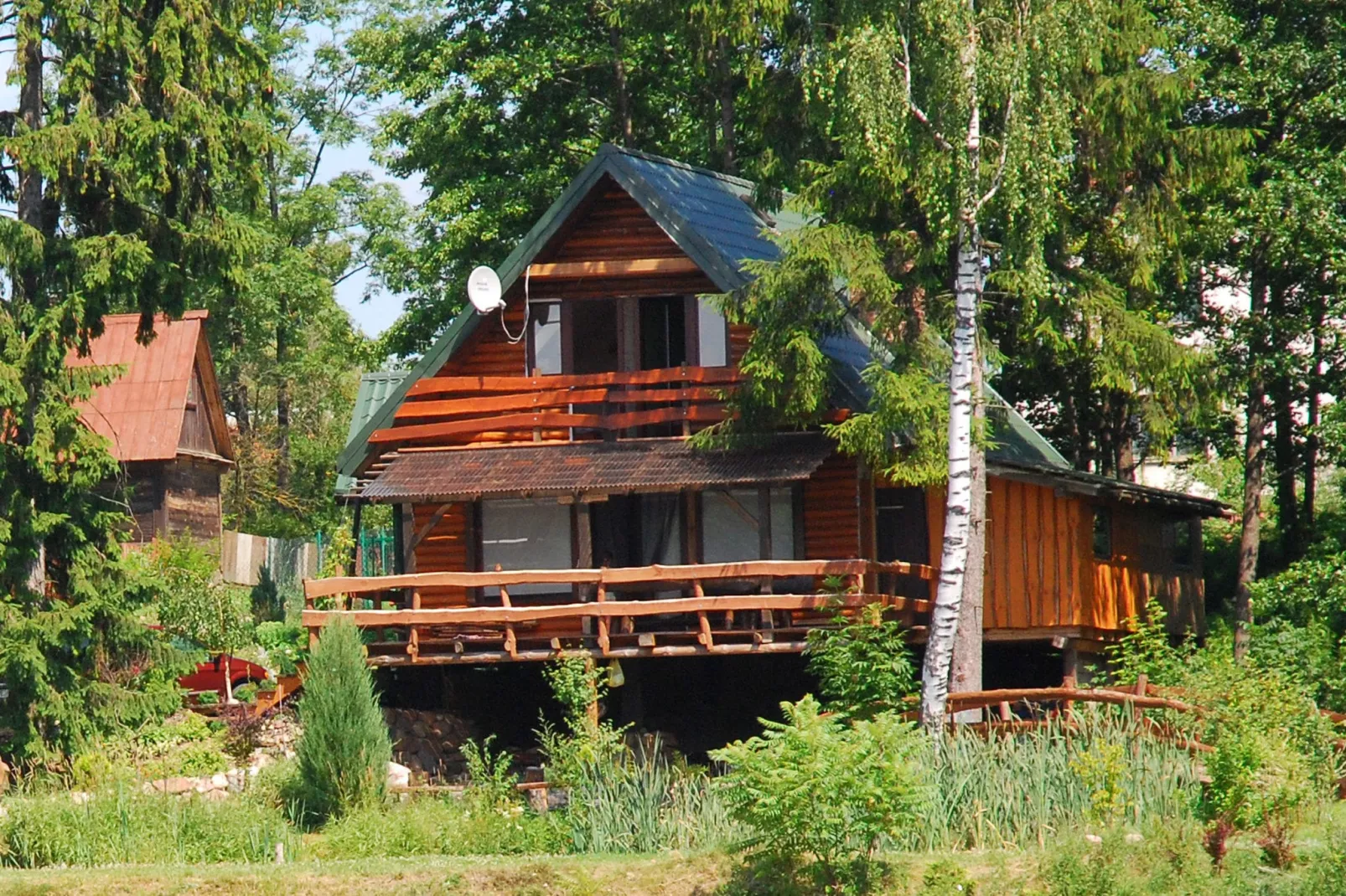 House Gajewo in Podlasie-Buitenkant zomer