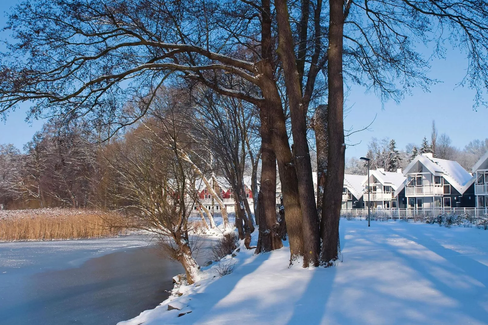 Ferienwohnung Bornholm im Schlosspark-Gebied winter 1km