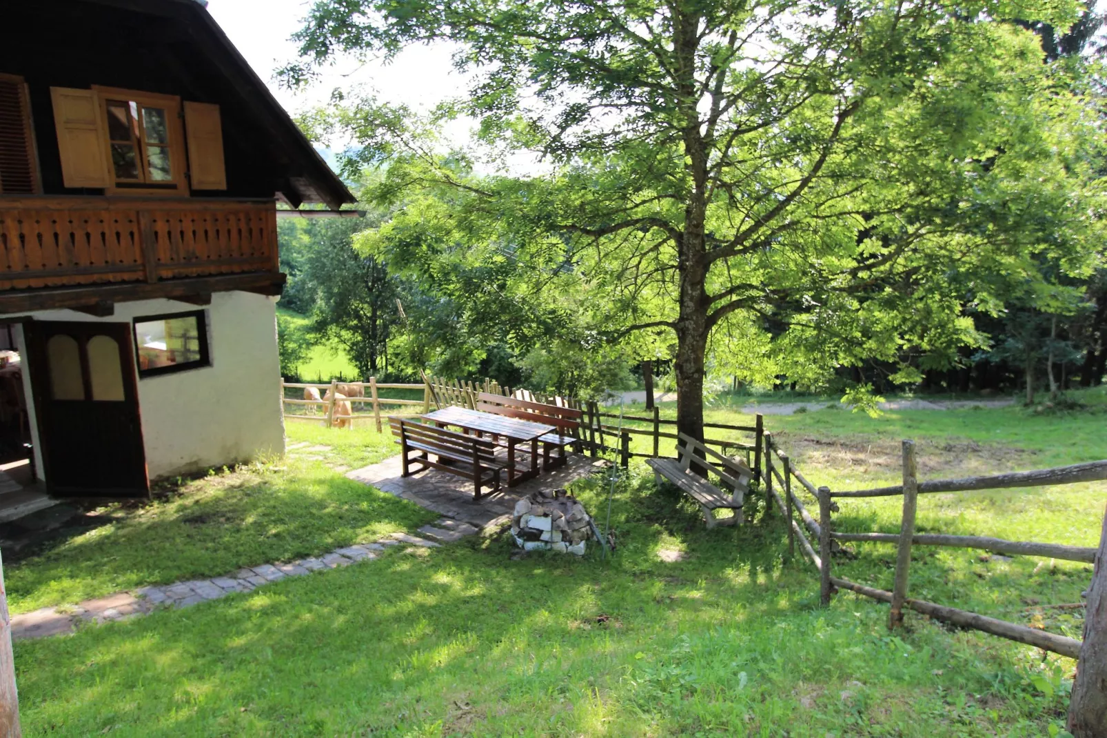 Brentlhütte-Tuinen zomer