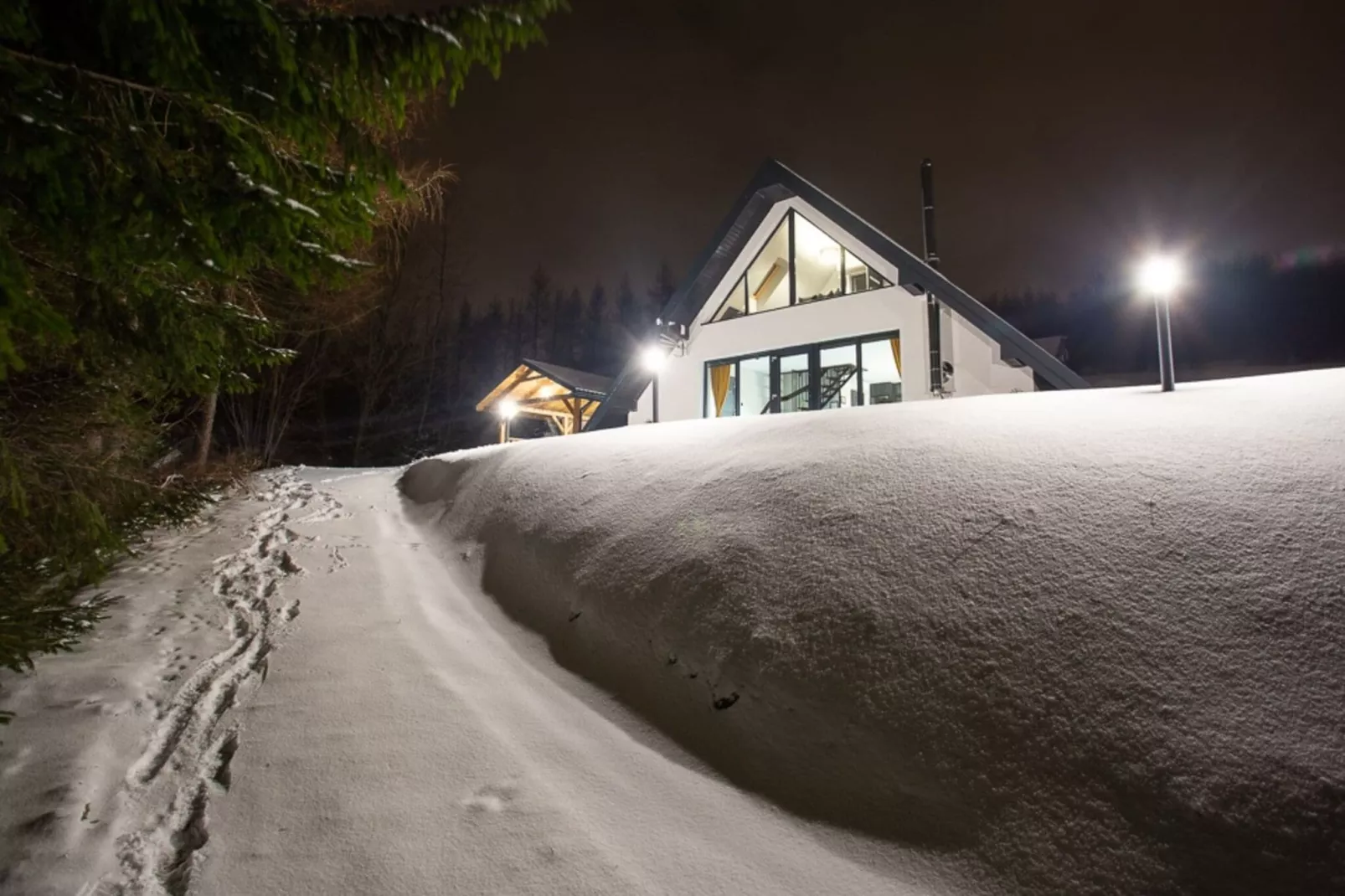 Domek na Wzgórzu-Exterieur winter