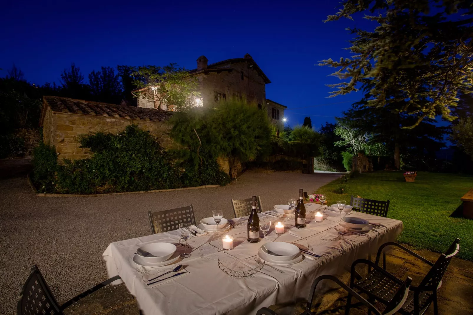 Villa i Cocciai-Tuinen zomer