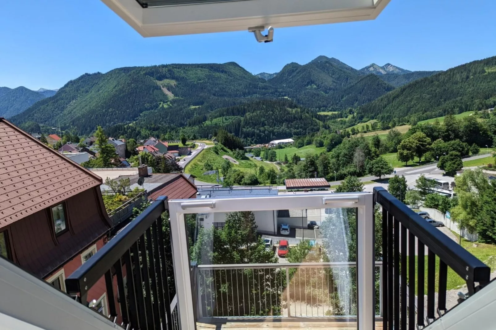 Apartment Bürgeralpe-Uitzicht zomer