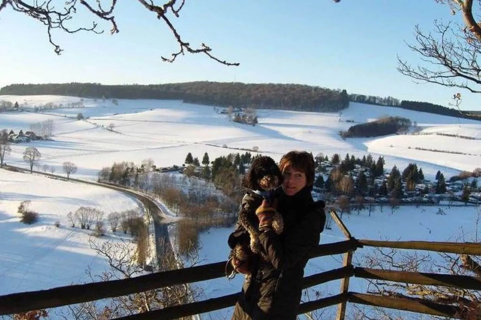 Sauerland - Diemelsee-Uitzicht winter