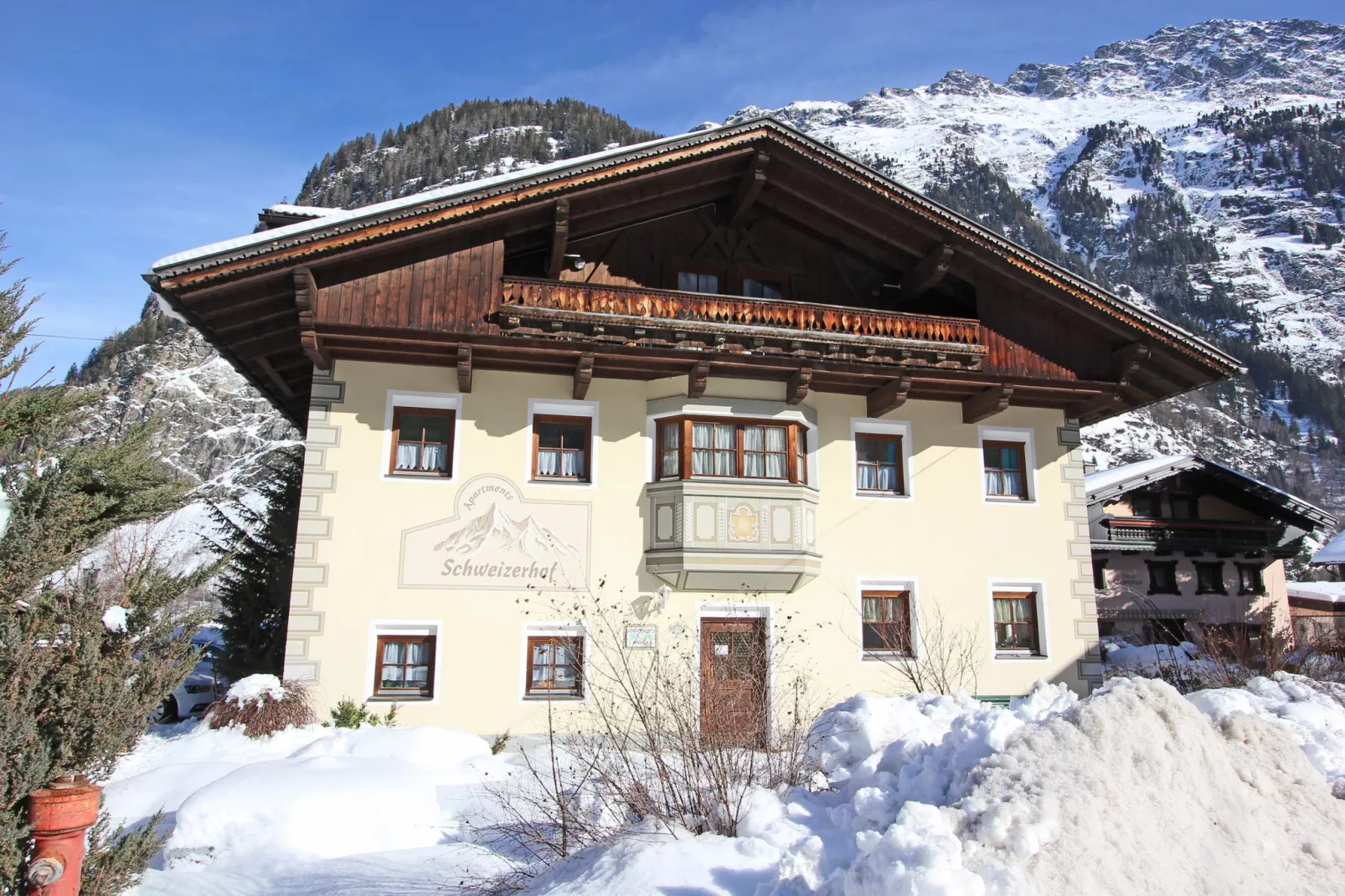 Sölden Apartment A-Exterieur winter