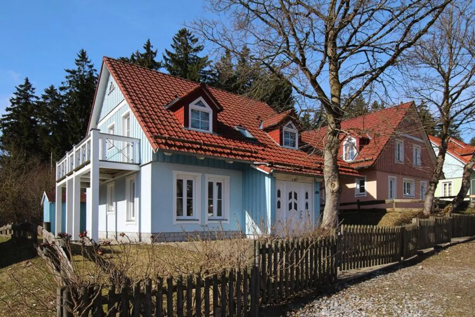 Doppelhaushälfte Tannenpark-Buitenkant zomer