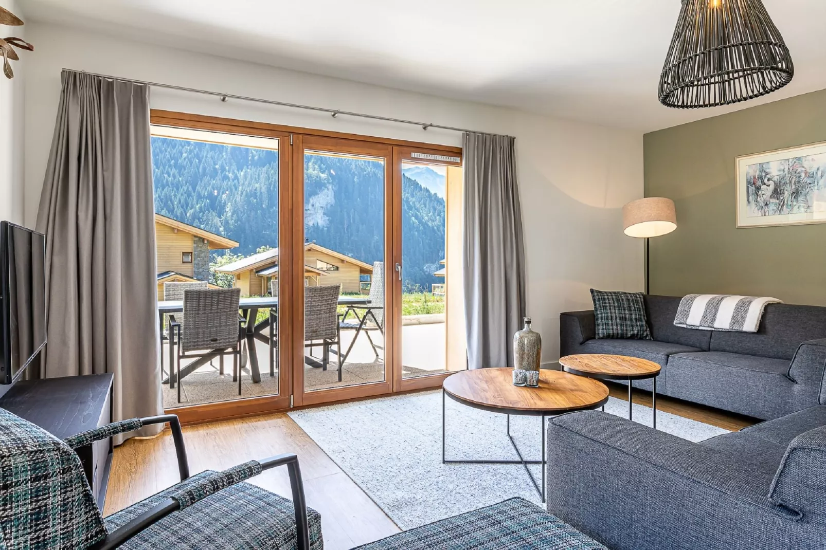 AlpChalets Portes du Soleil 8-Woonkamer