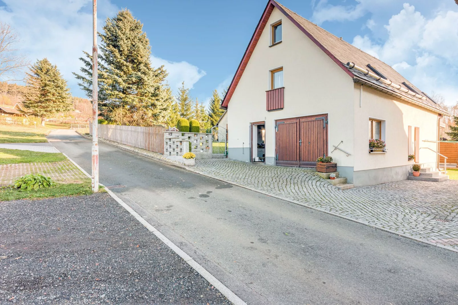 Ferienhaus Crottendorf-Buitenkant zomer