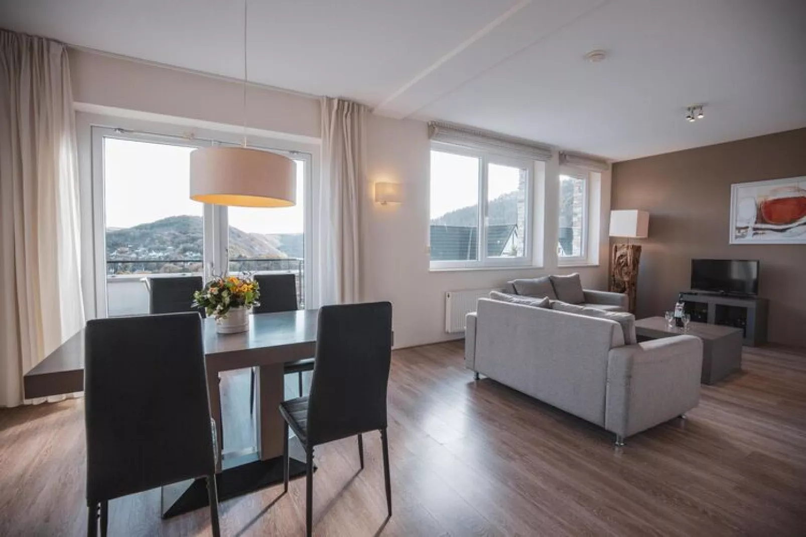 Appartement Fleesensee Luxe, Eifeler Tor-Woonkamer