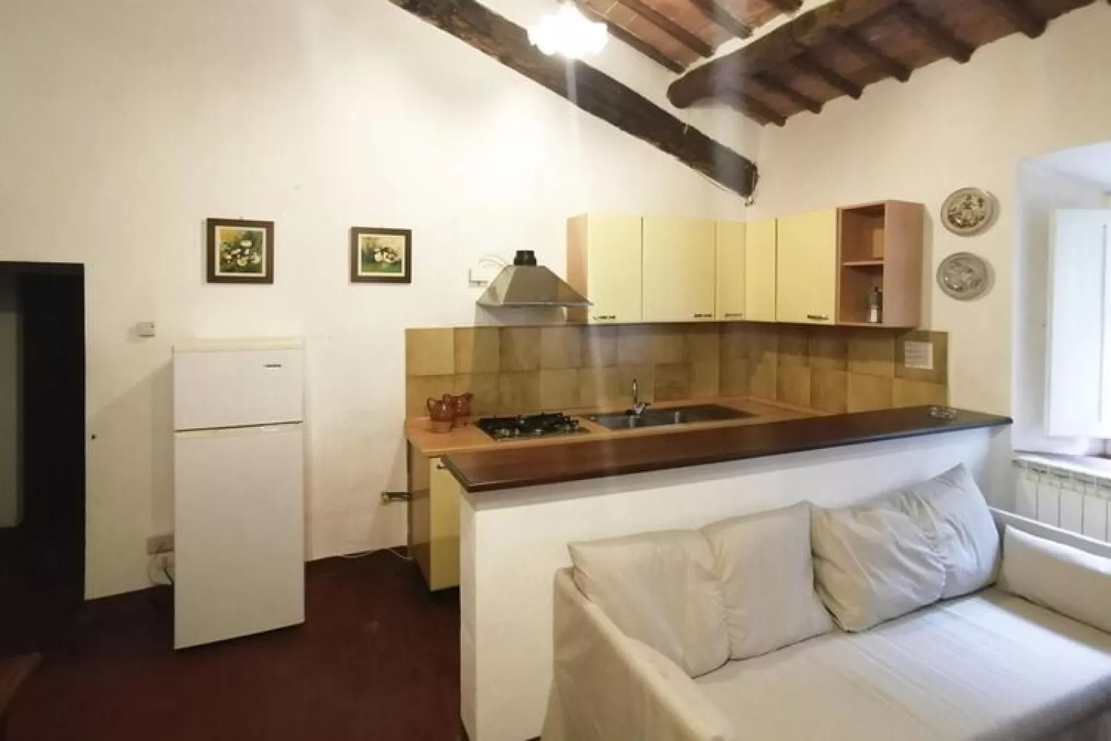 Residence Il Pero di Cetinale Sovicille Typ C 105 qm-Woonkamer