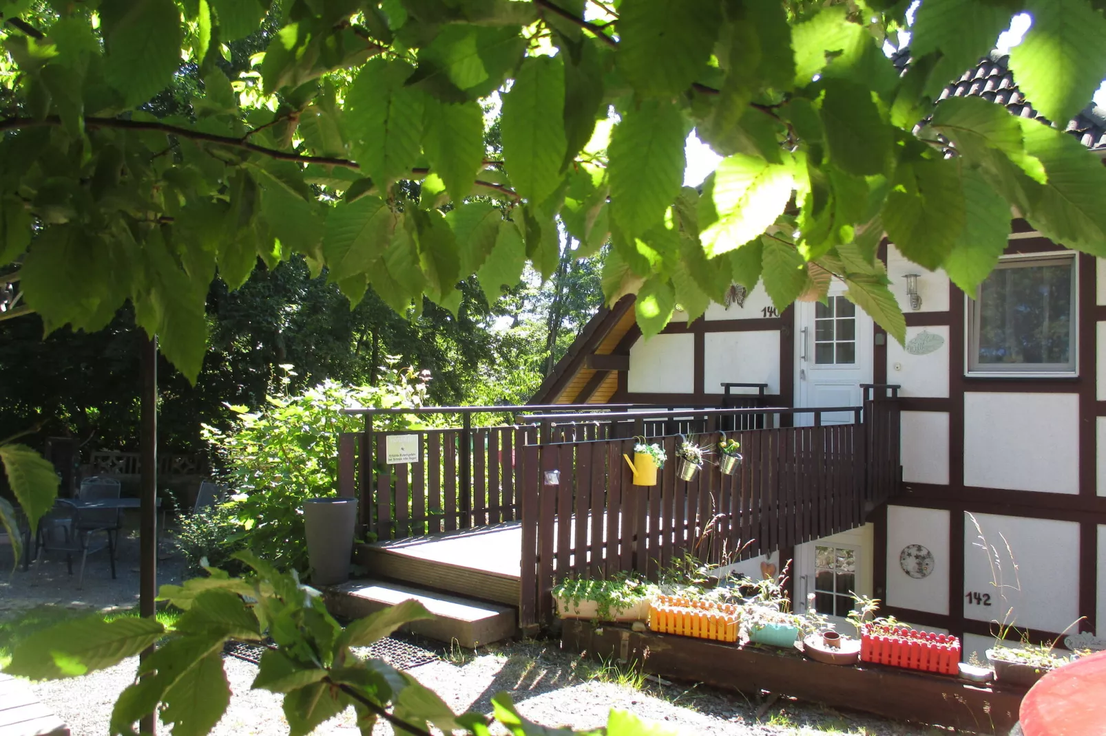 Obere Ferienwohnung-Buitenkant zomer