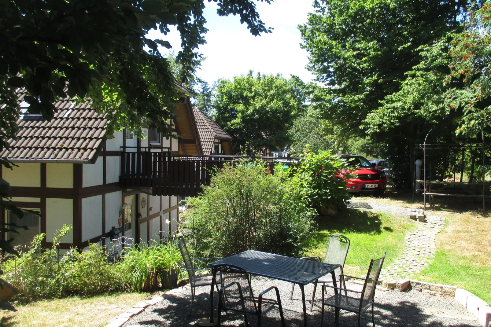 Obere Ferienwohnung-Buitenkant zomer