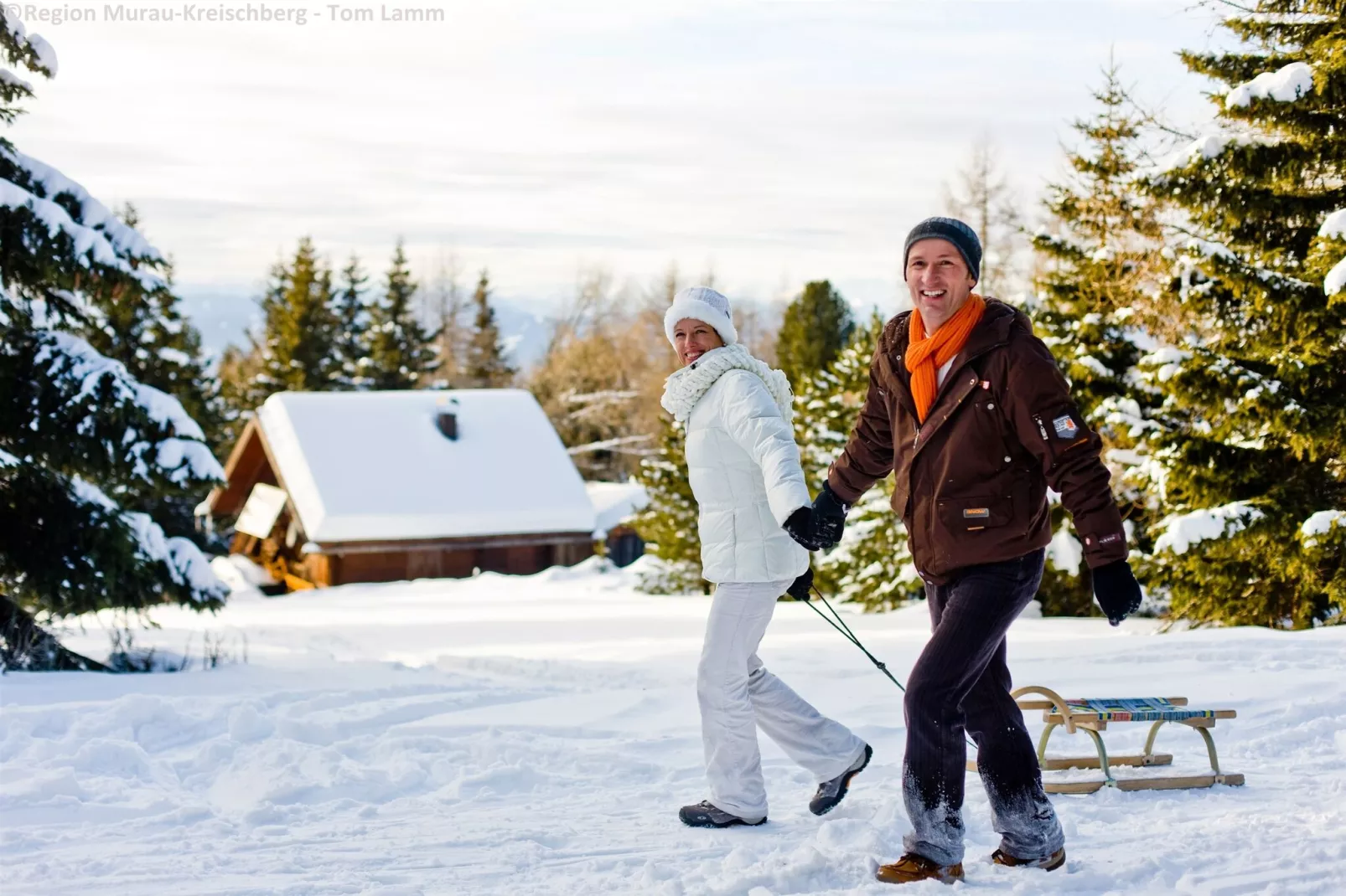 Chalet Baier-Gebied winter 1km