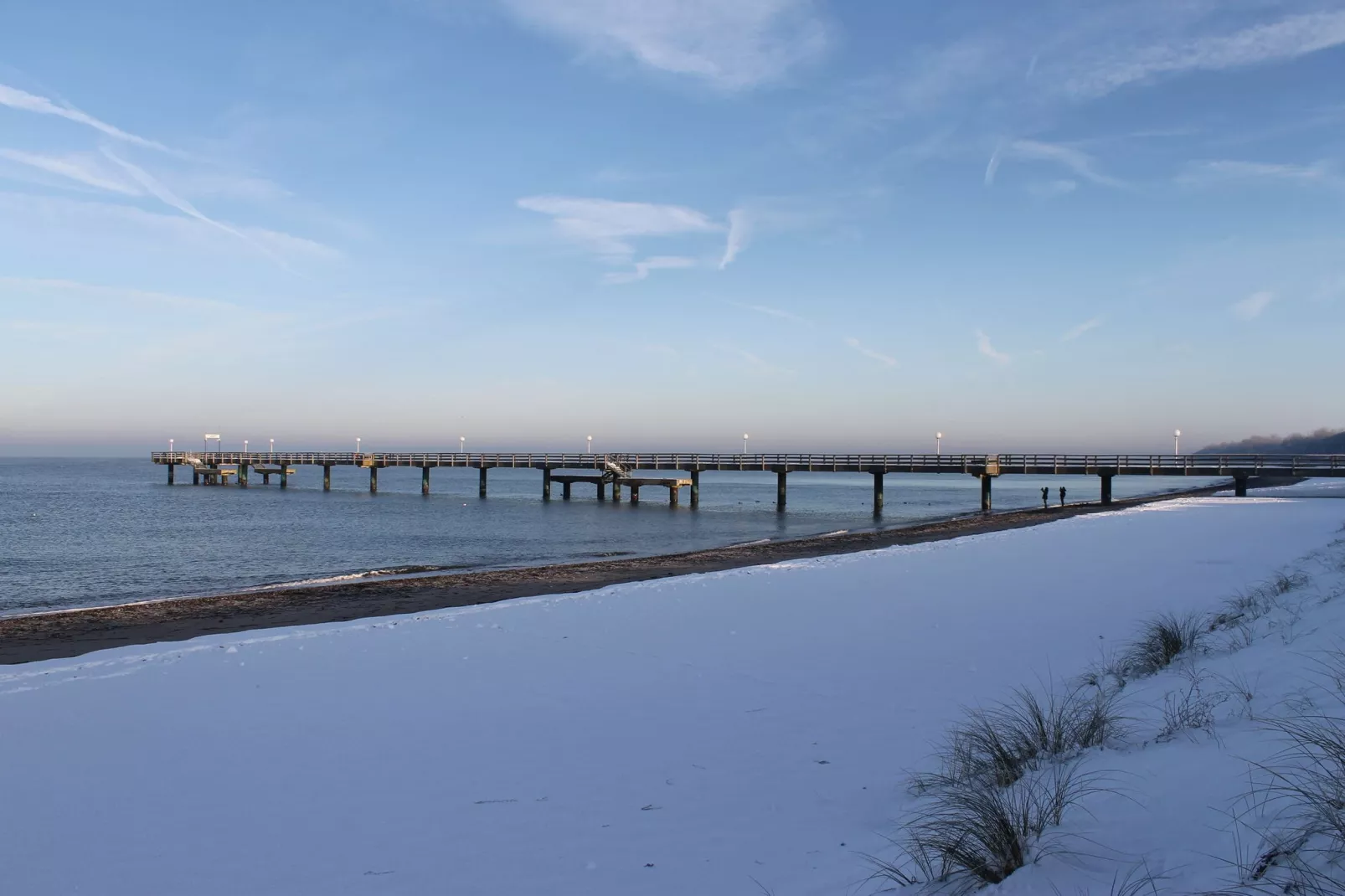 Gezellige bungalow in Börgerende-Rethwisch met een sauna-Exterieur winter