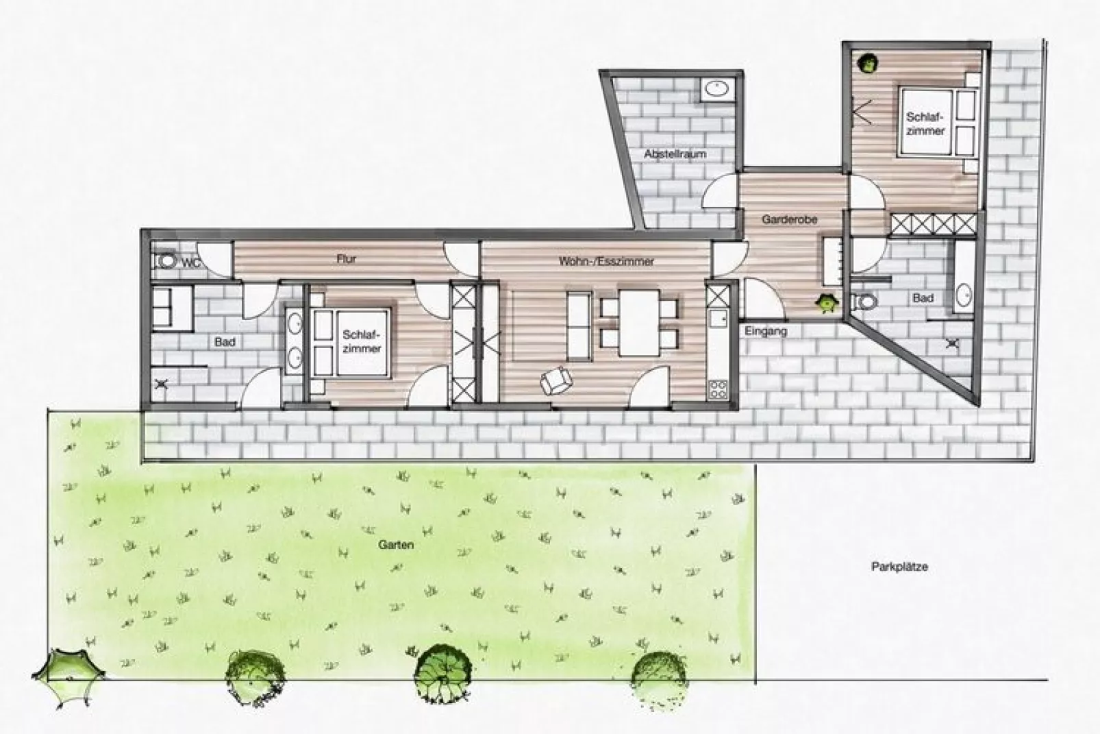 Apartment Gidi und Lisl-Plattegrond