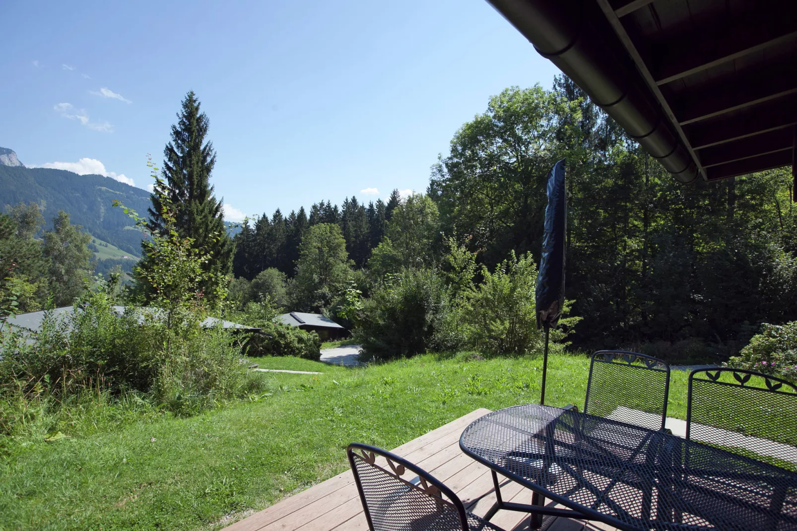 Chalet Yosi im Brixental-Terrasbalkon