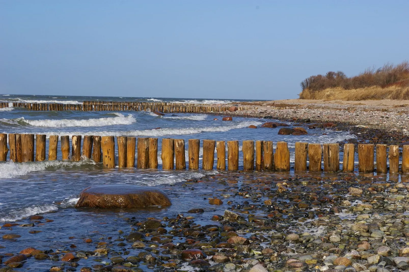 Ostsee-Haus Windland auf der Insel-Gebieden zomer 5km