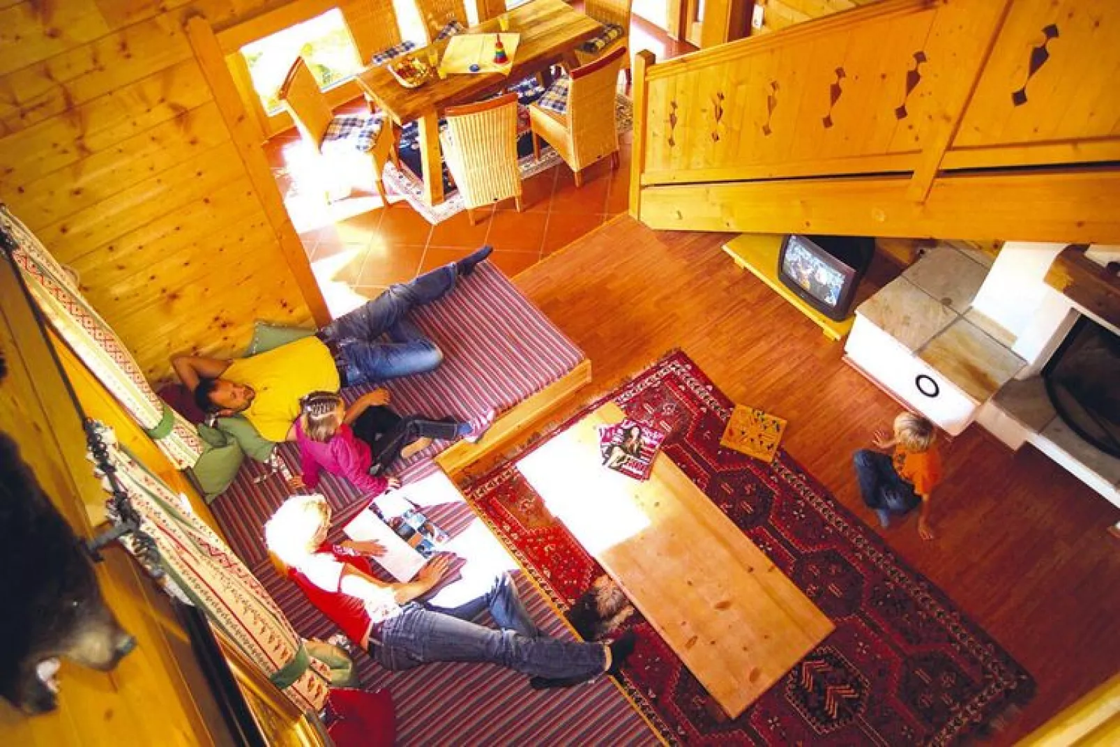 Naturdorf Oberkühnreit - Naturdorf Chalet - 8 Personen-Woonkamer