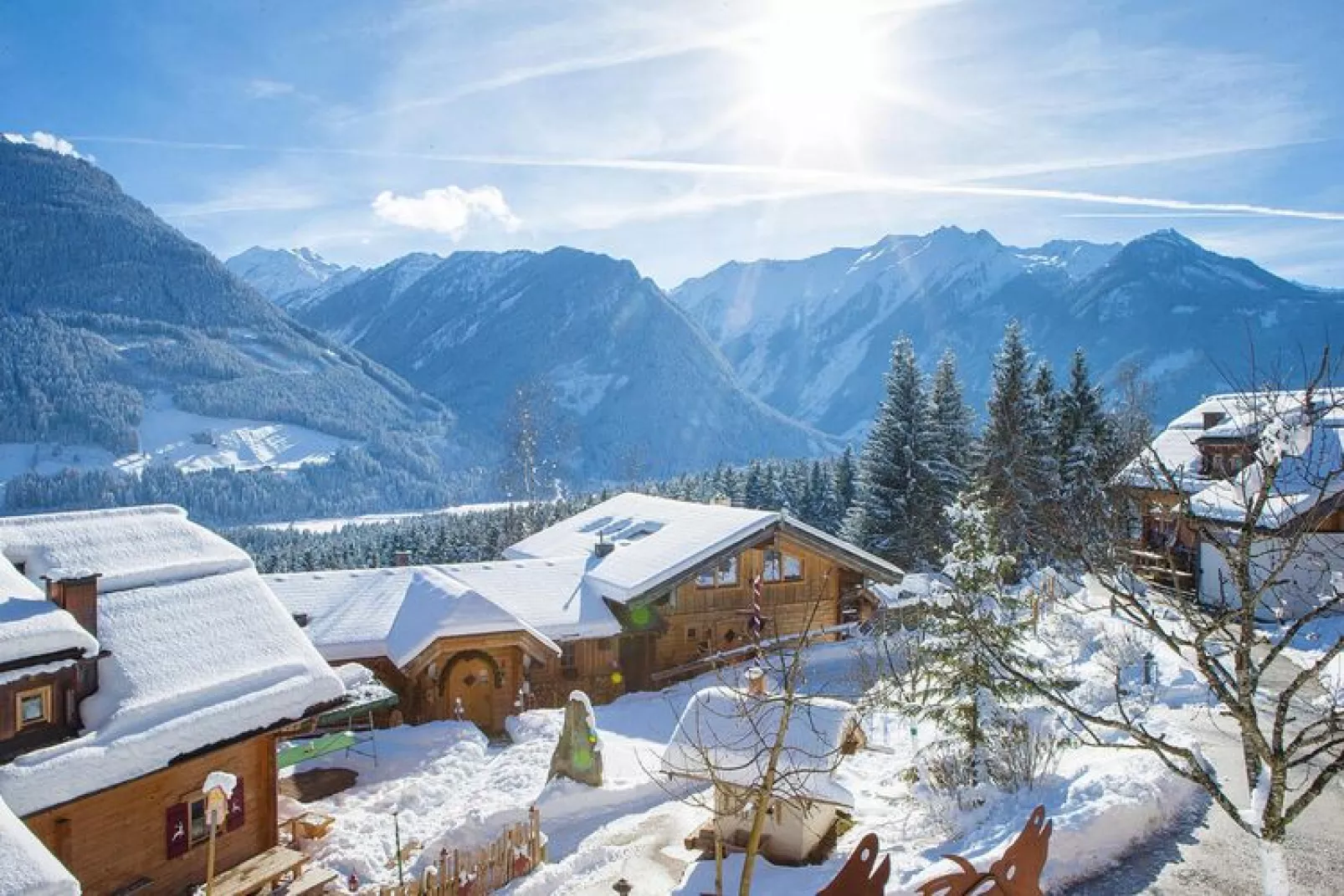 Naturdorf Oberkühnreit - Chalet Oberkühnreit-Uitzicht zomer