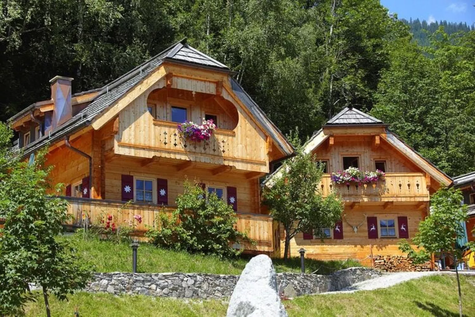 Naturdorf Oberkühnreit - Chalet Oberkühnreit-Buitenkant zomer