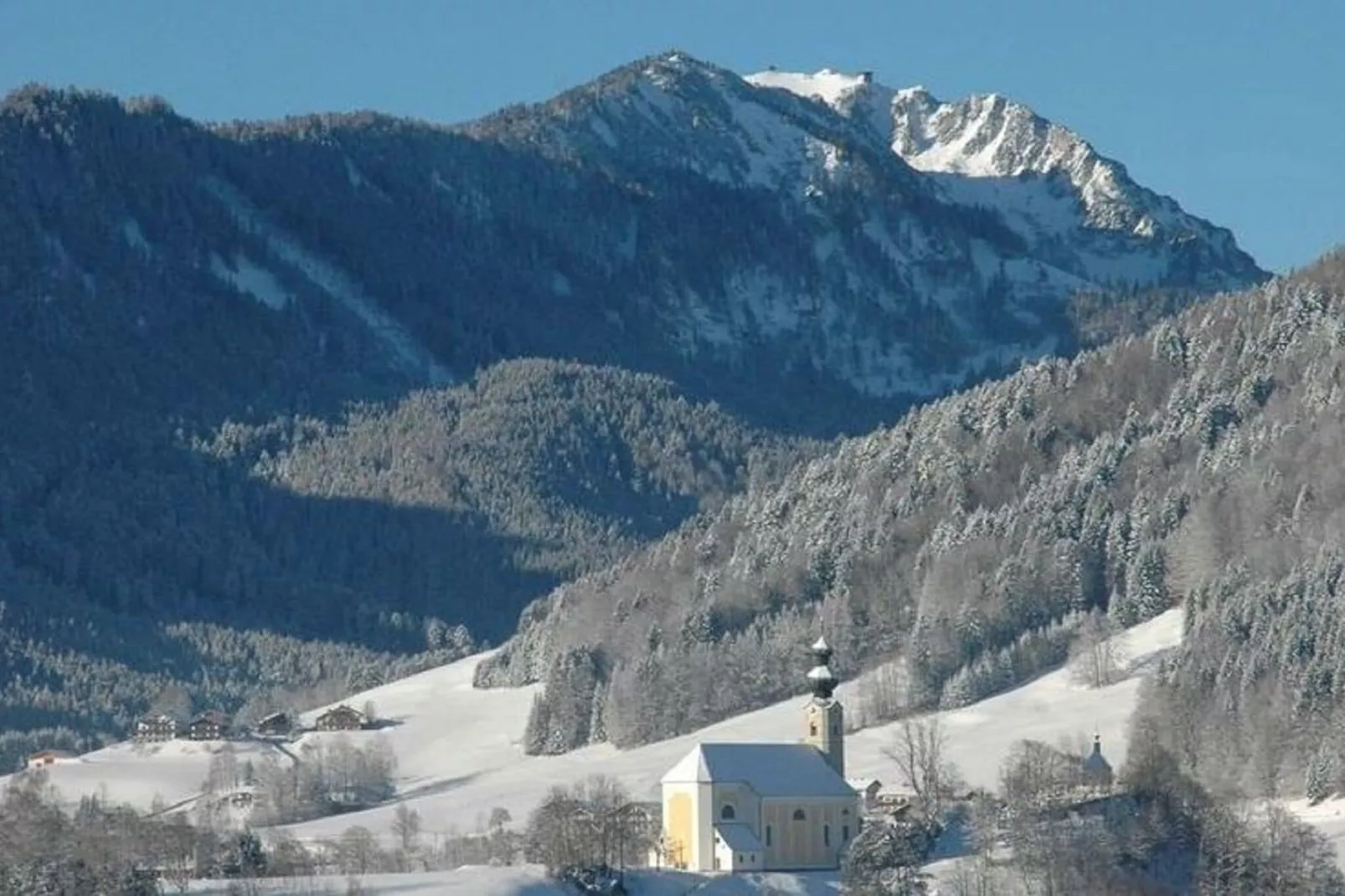Almhütte-Gebied winter 20km