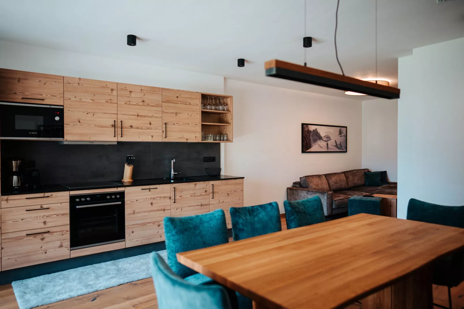 Luxe appartement met sauna, direct aan de skipiste-Keuken