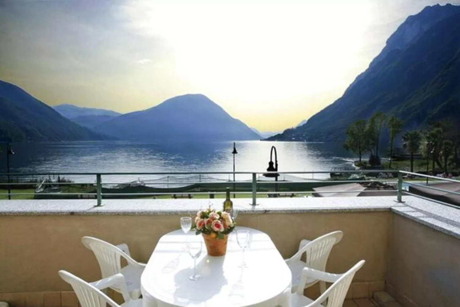 Residence Porto Letizia Porlezza - Villas bilocale 4 pax Vista Lago Plus V1LP4 Lake View 8215-Terras