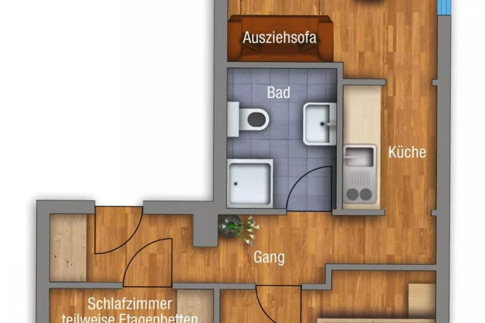 Apart Fliana Mathon-Plattegrond