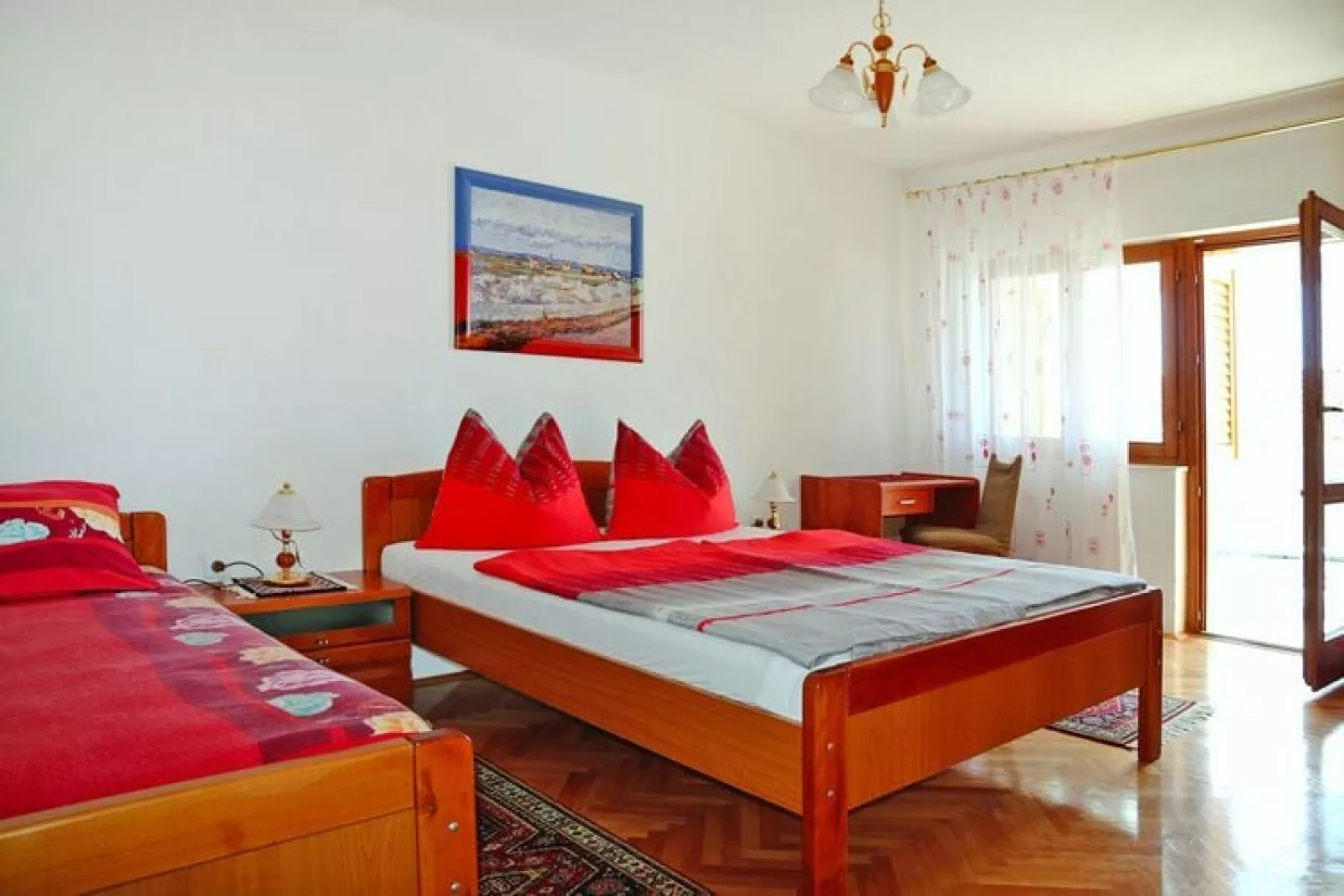 Apartments Adelheid, Biograd-Typ A5B, im OG, ca. 60 qm, für 5 Pers.-Slaapkamer