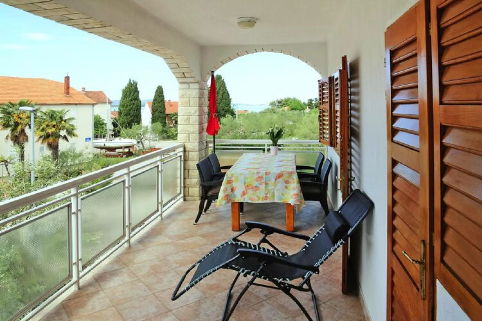 Apartments Adelheid, Biograd-Typ A5B, im OG, ca. 60 qm, für 1-4 Pers.-Terras