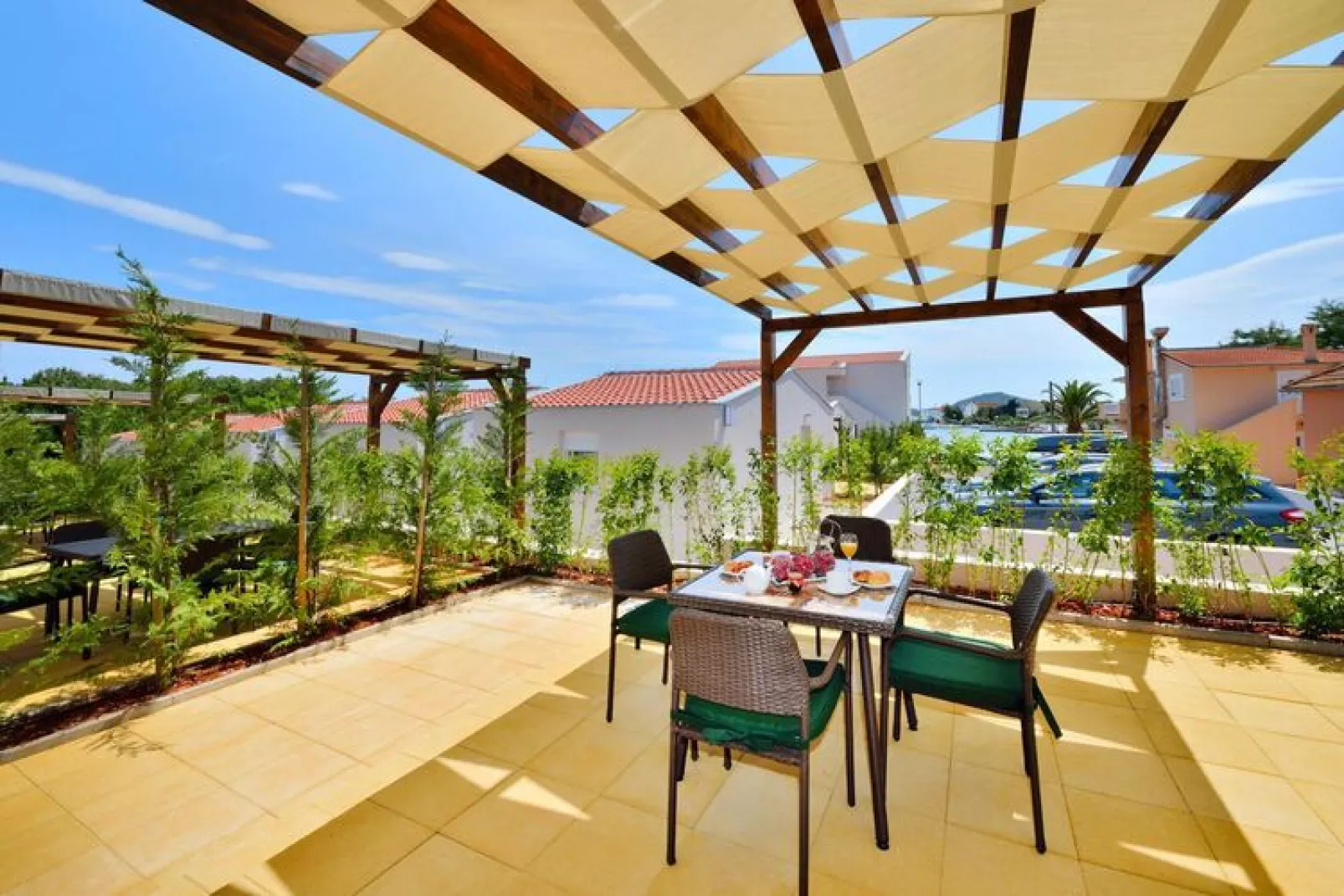 Holiday resort Vile Dalmacija Preko-2-Raum-App Classic 2&2 ca 30 qm für 4 Pers-Terras