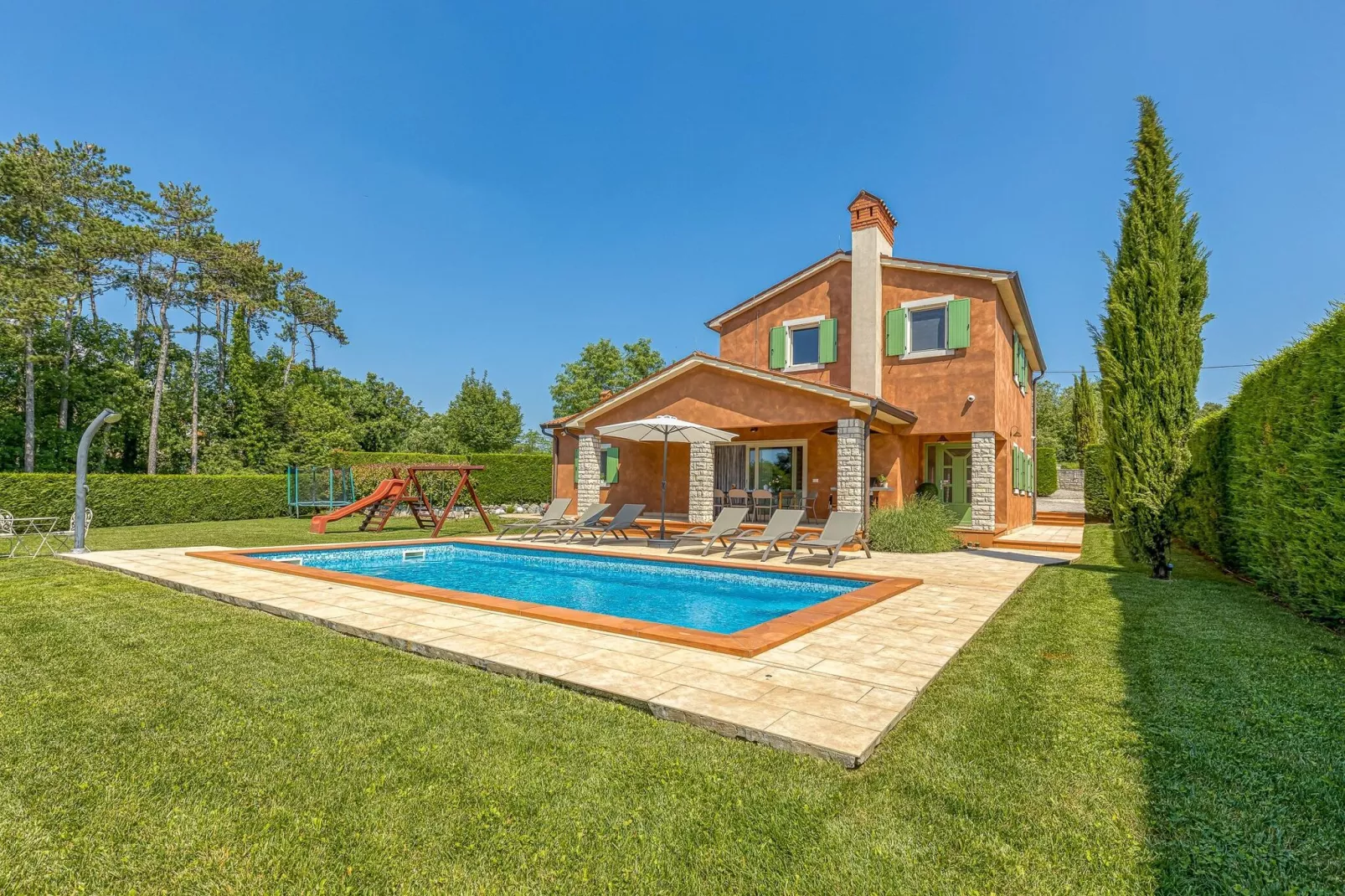 Villa Goretini with private pool-Buitenkant zomer