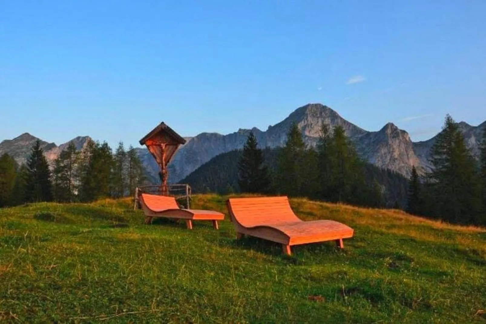 Chalet Steinbock-Uitzicht zomer