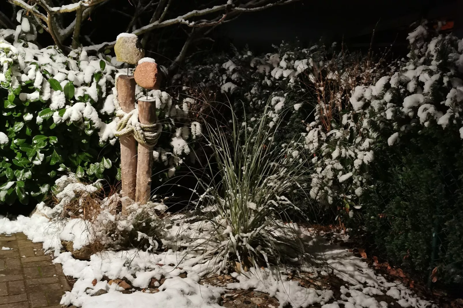 Ferienwohnung Rügenblick-Tuin winter