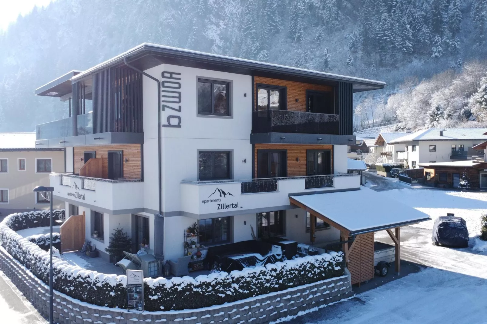 Apartments Zillertal 4P-Exterieur winter