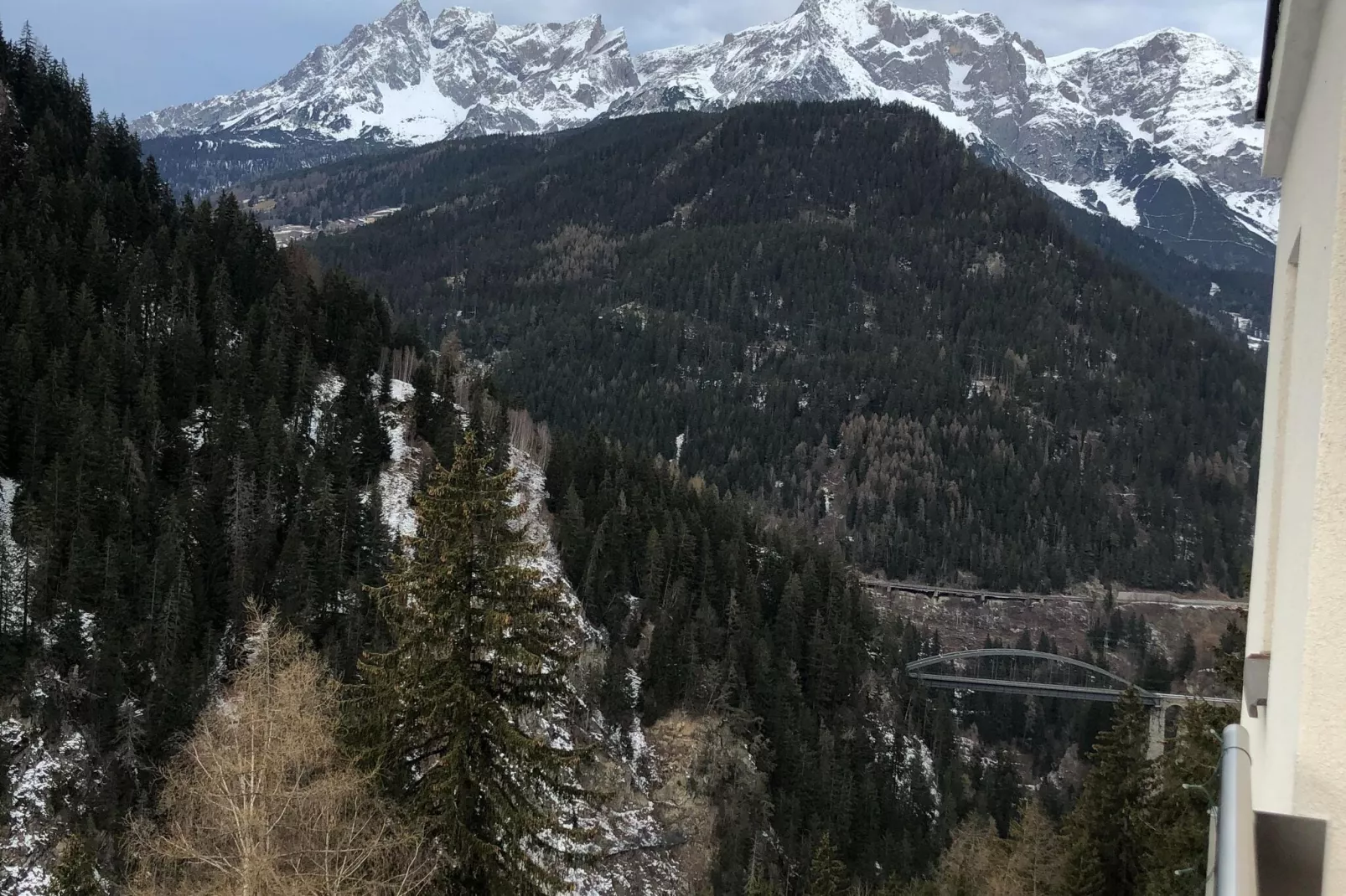 Bergappartement Schernthaner Tobadill-Uitzicht winter