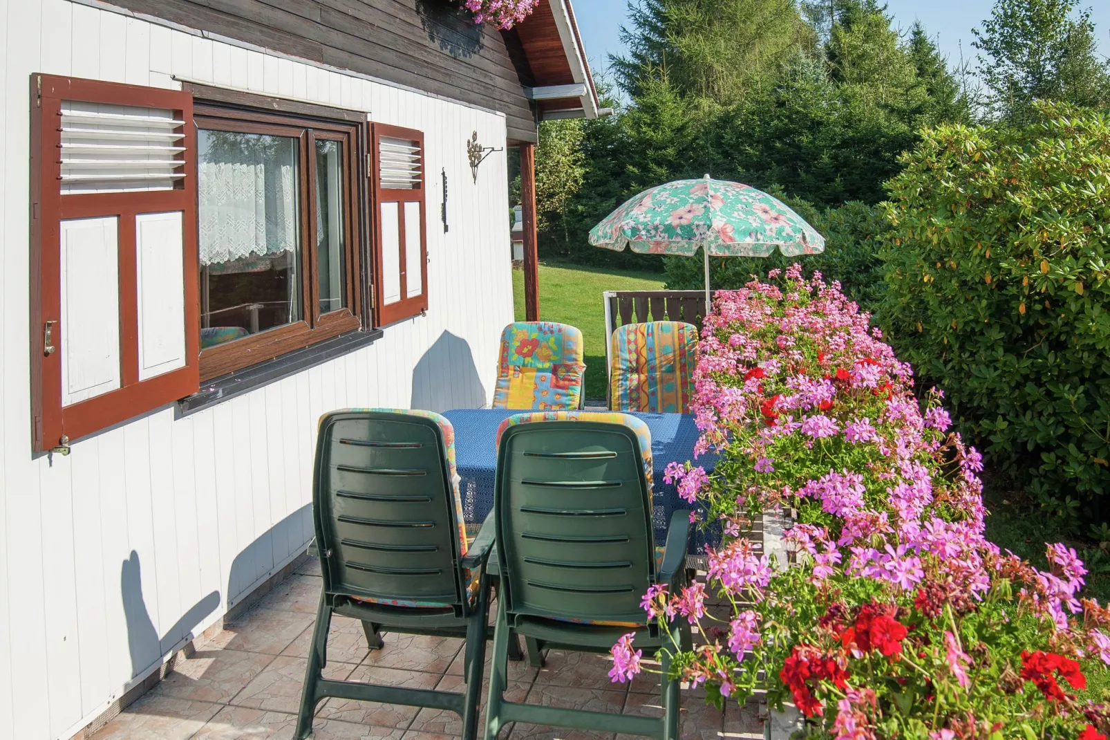 Thüringer Ferienhäuschen-Terrasbalkon