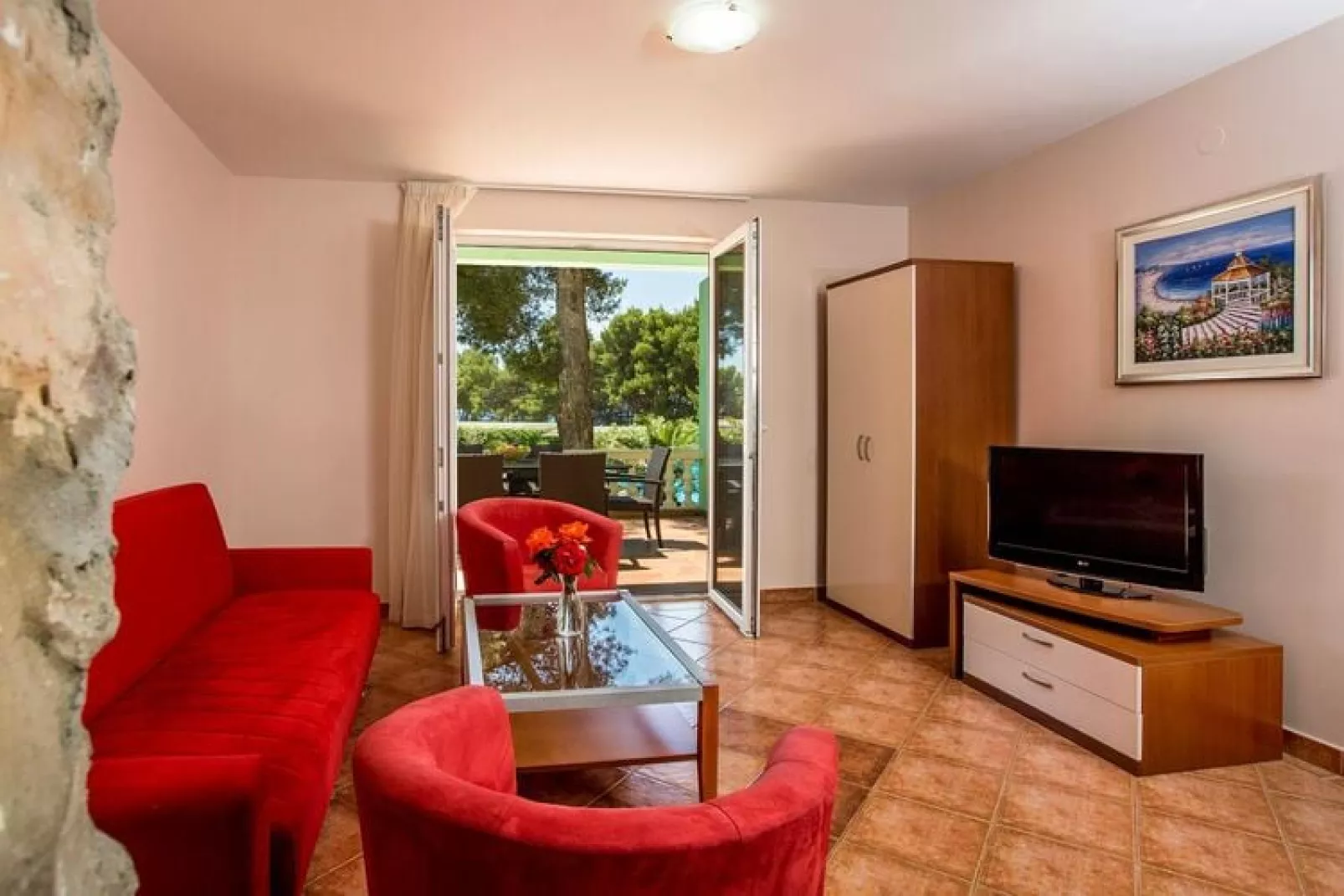 Matilde Beach Resort Vodice - Superior Apt A 4plus2 Park View ca 72 qm für 6 Pers-Woonkamer