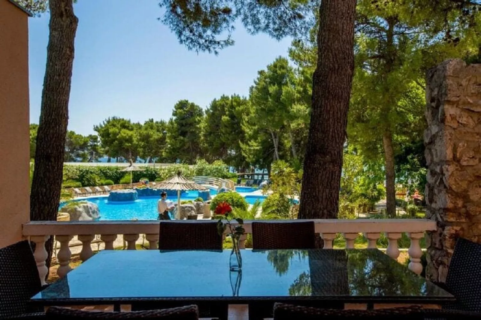 Matilde Beach Resort Vodice - Superior Apt A 4plus2 Park View ca 72 qm für 6 Pers-Uitzicht zomer