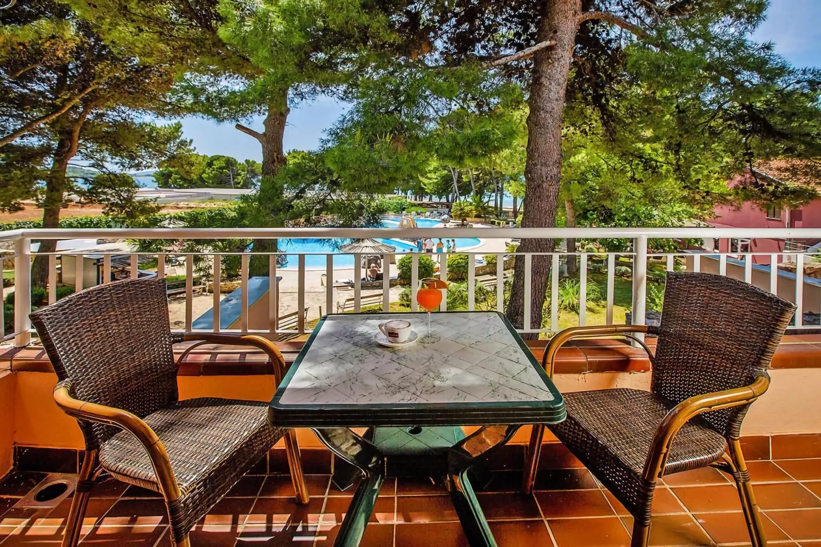 Matilde Beach Resort Vodice - Junior Apt  A2plus2 Sea View  ca 36 qm für 3 Pers-Terrasbalkon