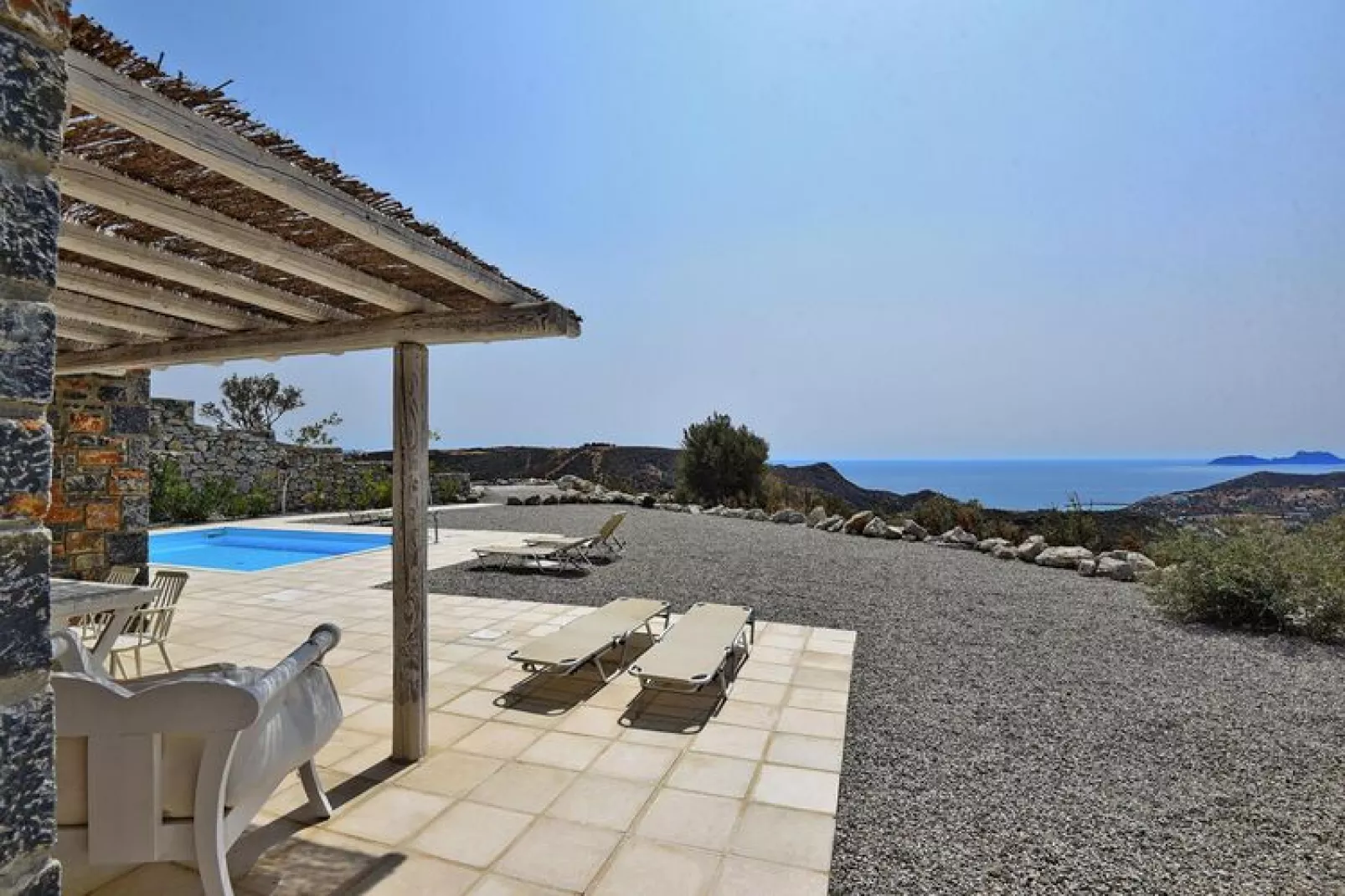 Villas Palazzo Greco Agia Galini-Complex of Villas 5 pax-Uitzicht zomer